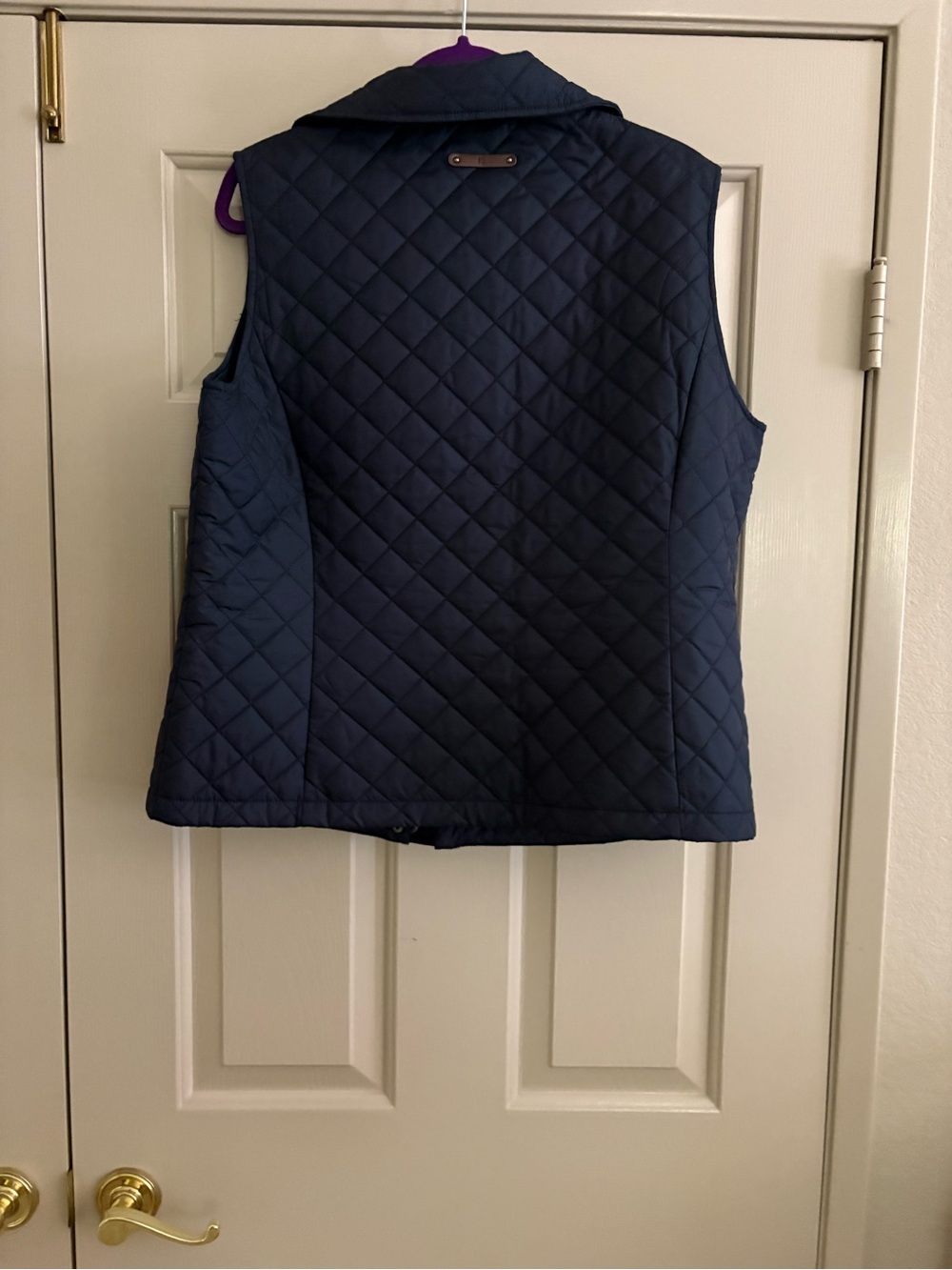 Lauren Ralph Lauren Navy Quilted Crest Vest - Picture 2 of 3